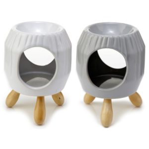 Κεραμικός αρωματιστής με ξύλινη βάση